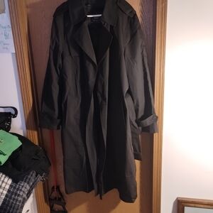 Men's Classic Black Trench Coat